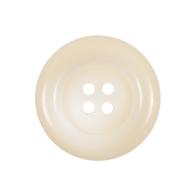Ivory Plastic 4-Hole Button - 40L/25.5mm | Mood Fabrics