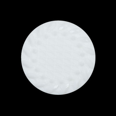 Italian White Shank Back Button - 44L/28mm | Mood Fabrics