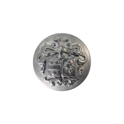 Italian Gray Metal Shank Back Button - 32L/20mm | Mood Fabrics