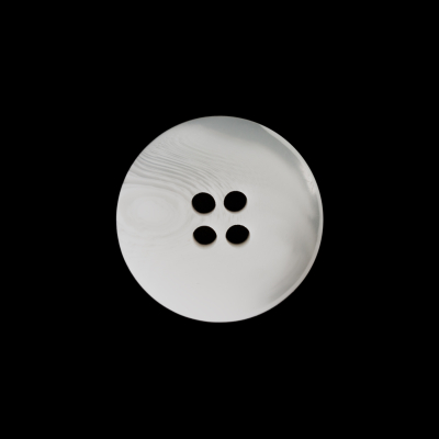 White Swirl 4-Hole Button - 32L/20mm | Mood Fabrics