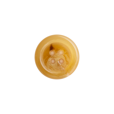 Sandy Beige Oil Spill Horn 4-Hole Button - 24L/15mm | Mood Fabrics