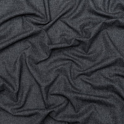 Heathered Gray Stretch Wool Suiting | Mood Fabrics