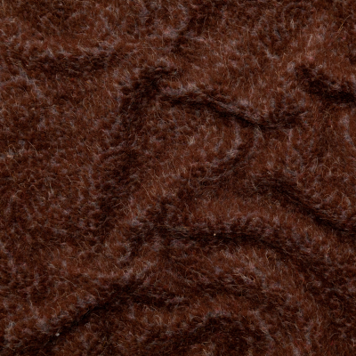 Brown and Gray Fuzzy Wool Knit | Mood Fabrics