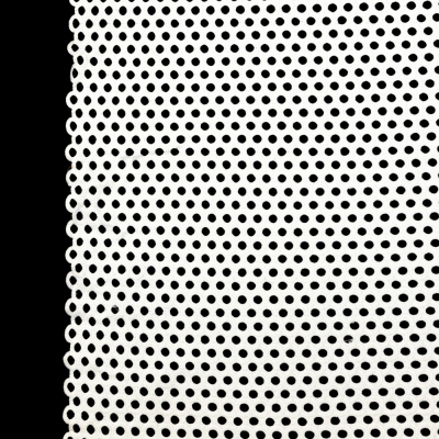 White Geometric Circles Guipure Lace with Finished Edges | Mood Fabrics