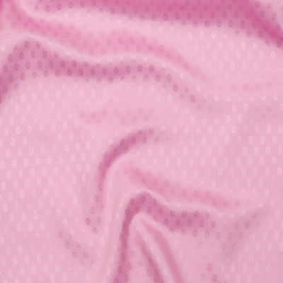 Pink and Lilac Bi-Color Geometric Jacquard Lining | Mood Fabrics