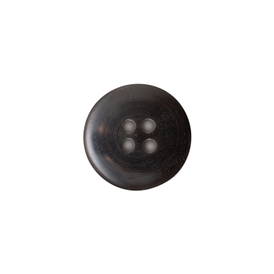 Black and Natural Horn Button - 24L/15mm | Mood Fabrics