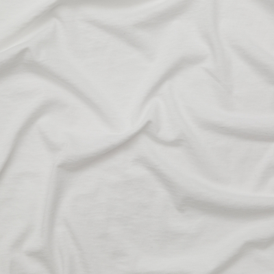 Helmut Lang Optic White Cotton and Cashmere Jersey | Mood Fabrics
