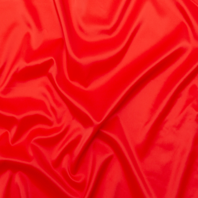 Theory Bright Tomato Stretch Polyester Lining | Mood Fabrics