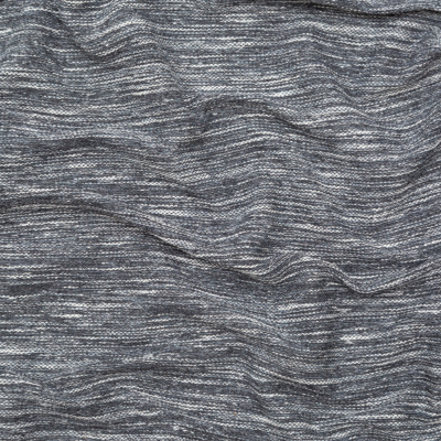 Italian Cool Gray Striated French Terry Knit | Mood Fabrics