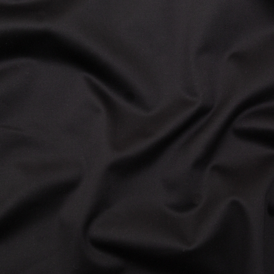 Black Stretch Rayon Sateen | Mood Fabrics