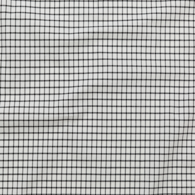 White and Black Checkered Heavy Stretch Cotton Woven | Mood Fabrics