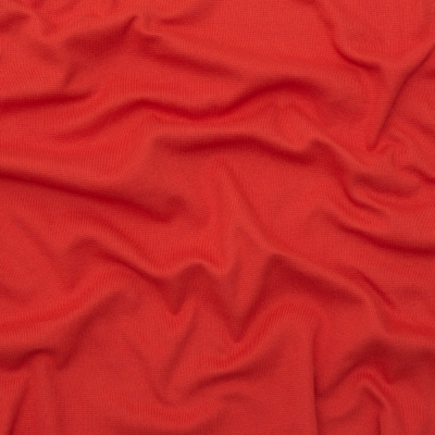 Poppy Red Heavy 1x1 Cotton Rib Knit | Mood Fabrics