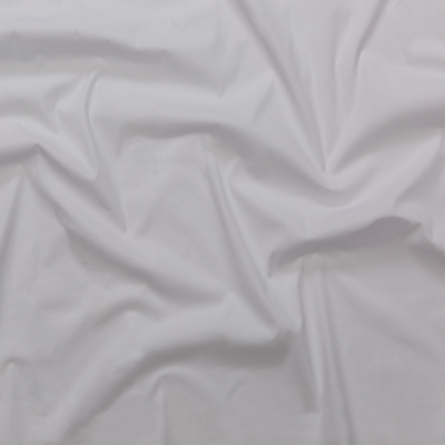 Milly Bright White Stretch Blended Cotton Shirting | Mood Fabrics
