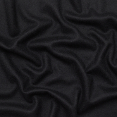 The Row Black and Bright Navy Reversible Wool Double Knit | Mood Fabrics