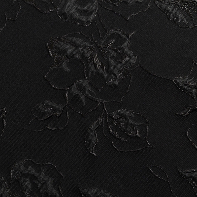 Metallic Black Floral Luxury Brocade | Mood Fabrics