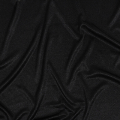 Premium Luca Black Polyester Pongee Knit Lining | Mood Fabrics