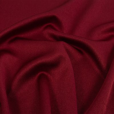 Isla Wine Lux Polyester Crepe Back Satin | Mood Fabrics