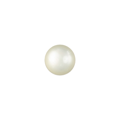 Vintage-Look Frosted Glass Button with Metal Shank Back - 16L/10mm | Mood Fabrics