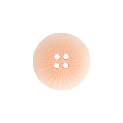 Transparent and Peach Swirls 4-Hole Low Convex Top Button - 32L/20mm | Mood Fabrics