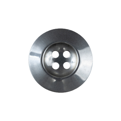 Phantom Iridescent Inkwell 4-Hole Plastic Button - 36L/23mm | Mood Fabrics