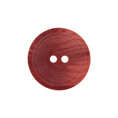 Jolly Red Swirls Low Convex Top 2-Hole Plastic Button - 36L/23mm | Mood Fabrics