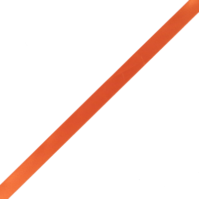 Orange Single Face Satin Ribbon - 0.375