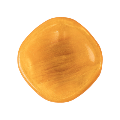 Golden Orange Iridescent Tunnel-Shank Back Button with Needle Channel - 44L/28mm | Mood Fabrics