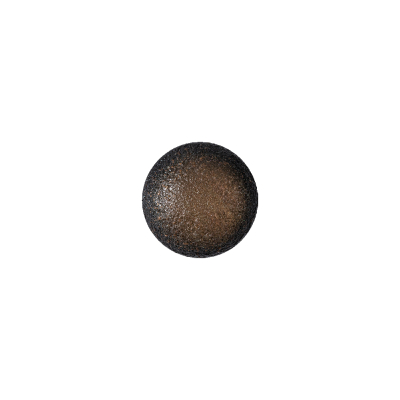 Italian Fiery Orange and Black Speckled Iridescent Shank Back Button - 17L/10.5mm | Mood Fabrics