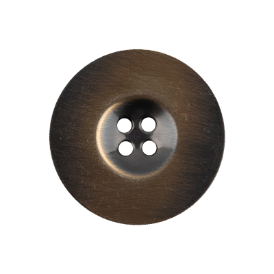 Italian Pewter 4-Hole Metal Coat Button - 40L/25.5mm | Mood Fabrics