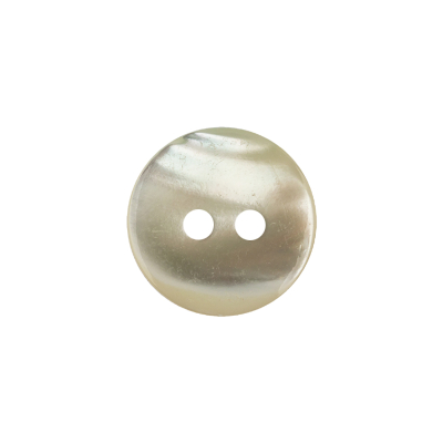 Imported Mother of Pearl 2-Hole Laser Cut Shell Button - 28L/18mm | Mood Fabrics