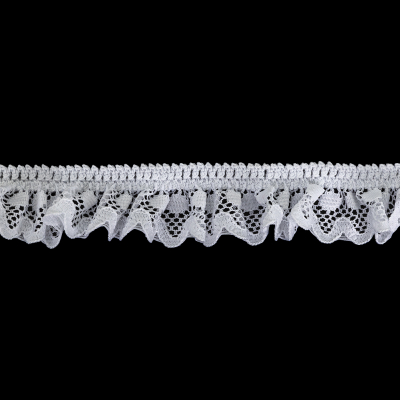Snow White Ruffled Stretch Lace Trimming - 1