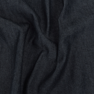 Durable Midnight Indigo Cotton Denim Twill | Mood Fabrics