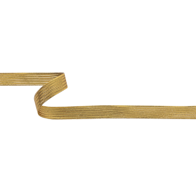 Gold Metallic Textured Lurex Ribbon - 0.625