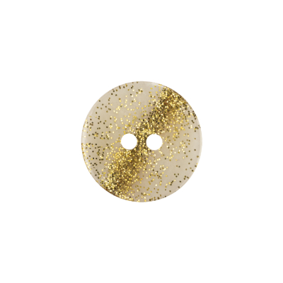 Italian Sundust Glitter 2-Hole Translucent Button - 28L/18mm | Mood Fabrics