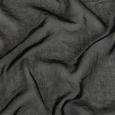 Black Sheer Lightweight Polyester Organdy | Mood Fabrics