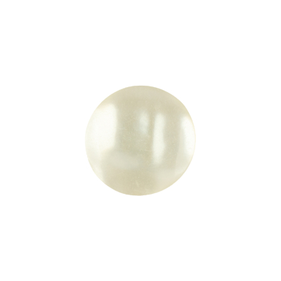 Vintage Ivory Abstract Pearlescent Shank Back Plastic Button - 24L/15mm | Mood Fabrics