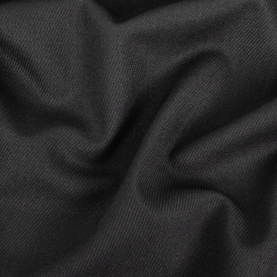 Black Stretch Wool Twill | Mood Fabrics