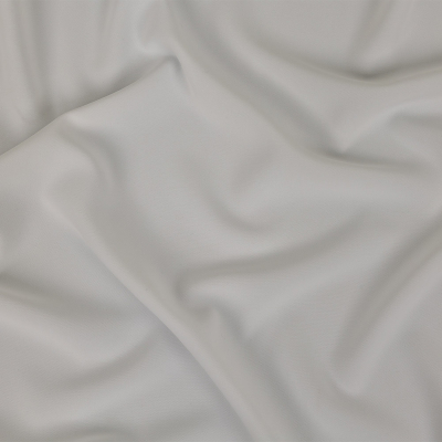 White Polyester Crepe with Give | Mood Fabrics