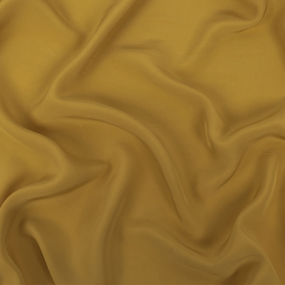 Famous Australian Designer Gold Crepe de Chine Viscose Lining | Mood Fabrics