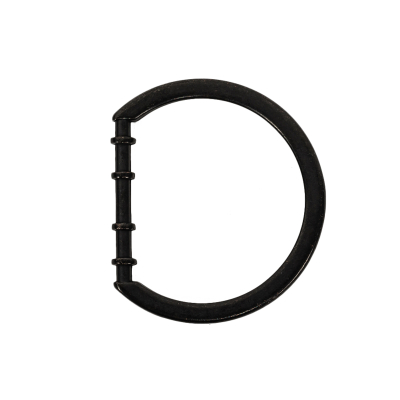 Carbon Cast Metal Rounded D-Ring - 25mm | Mood Fabrics