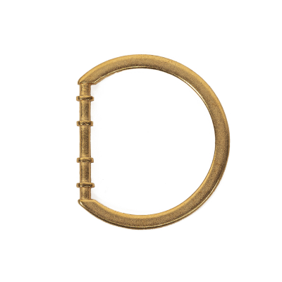 Matte Gold Cast Metal Rounded D-Ring - 25mm | Mood Fabrics