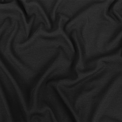Theory Black Rayon Interlock Knit | Mood Fabrics