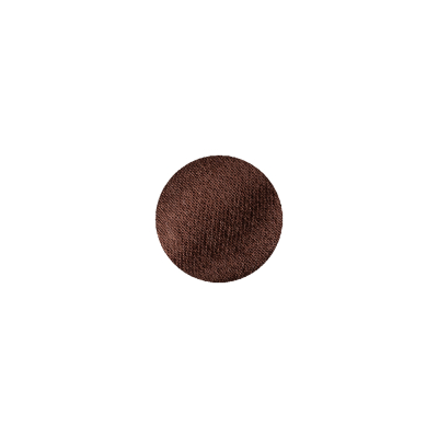 Chocolate Brown Fabric Covered Low Domed Shank Back Button - 18L/11.5mm | Mood Fabrics
