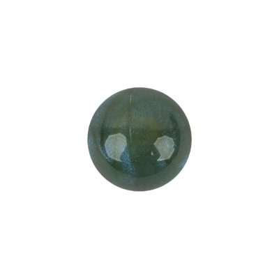 Rolling Waters and Olive Branch Iridescent Half Round Shank Back Button - 22L/14mm | Mood Fabrics