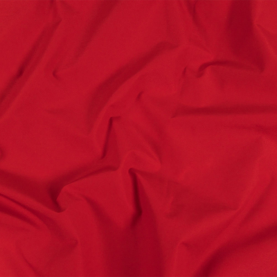 Classic Red Cotton and Polyester Poplin with Water Repellant Coating | Mood Fabrics