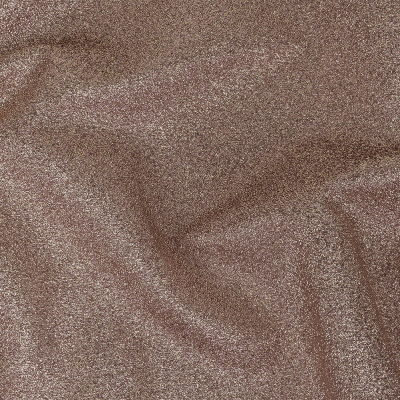 Cygnus Metallic Pink and Gold Crinkled Lame Luxury Brocade | Mood Fabrics