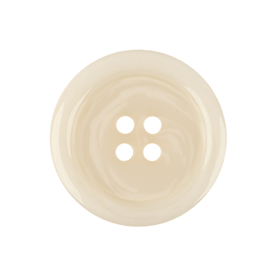 Italian Natural Swirls Tire Rimmed 4-Hole Plastic Button - 40L/25.5mm | Mood Fabrics