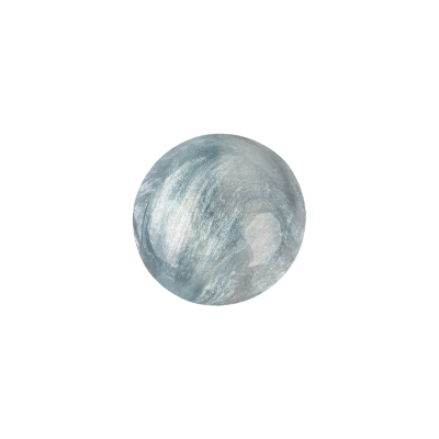 Italian Ice Blue Iridescent Dome Shaped Shank Back Button - 24L/15mm | Mood Fabrics