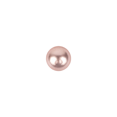 Pearlized Pink Shiny Dome Shaped Shank Back Button - 12L/7.5mm | Mood Fabrics