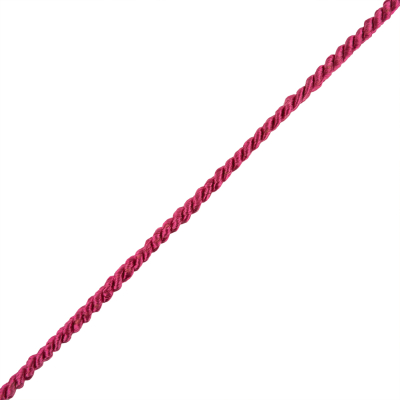 Hot Pink Cotton Blend Twisted Cord - 3mm | Mood Fabrics